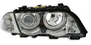 Scheinwerfer E46 LED ANGEL EYES Chrom BMW Facelift Limousine/Touring