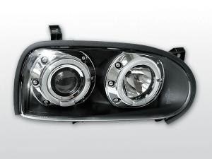 VW Golf 3 pedn svtla Angel Eyes-Black