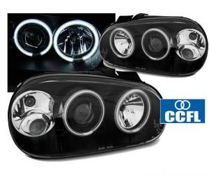 VW Golf 4 pedn svtla Angel Eyes-Black CCFL