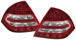 Mercedes W203 - zadní LED světla.