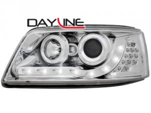 VW T5 přední světla DAYLINE-Chrom.