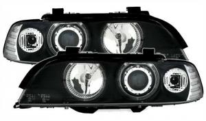 BMW E39 přední světla Angel Eyes-Black