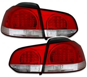 VW Golf 6 - zadní LED světla Red/White.