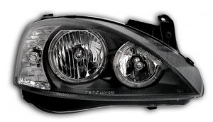 Opel Corsa přední světla Angel Eyes-Black