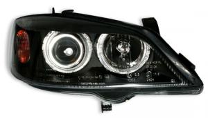 Opel Astra přední světla Angel Eyes-Black