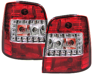 VW Touran zadní LED světla - Červená.